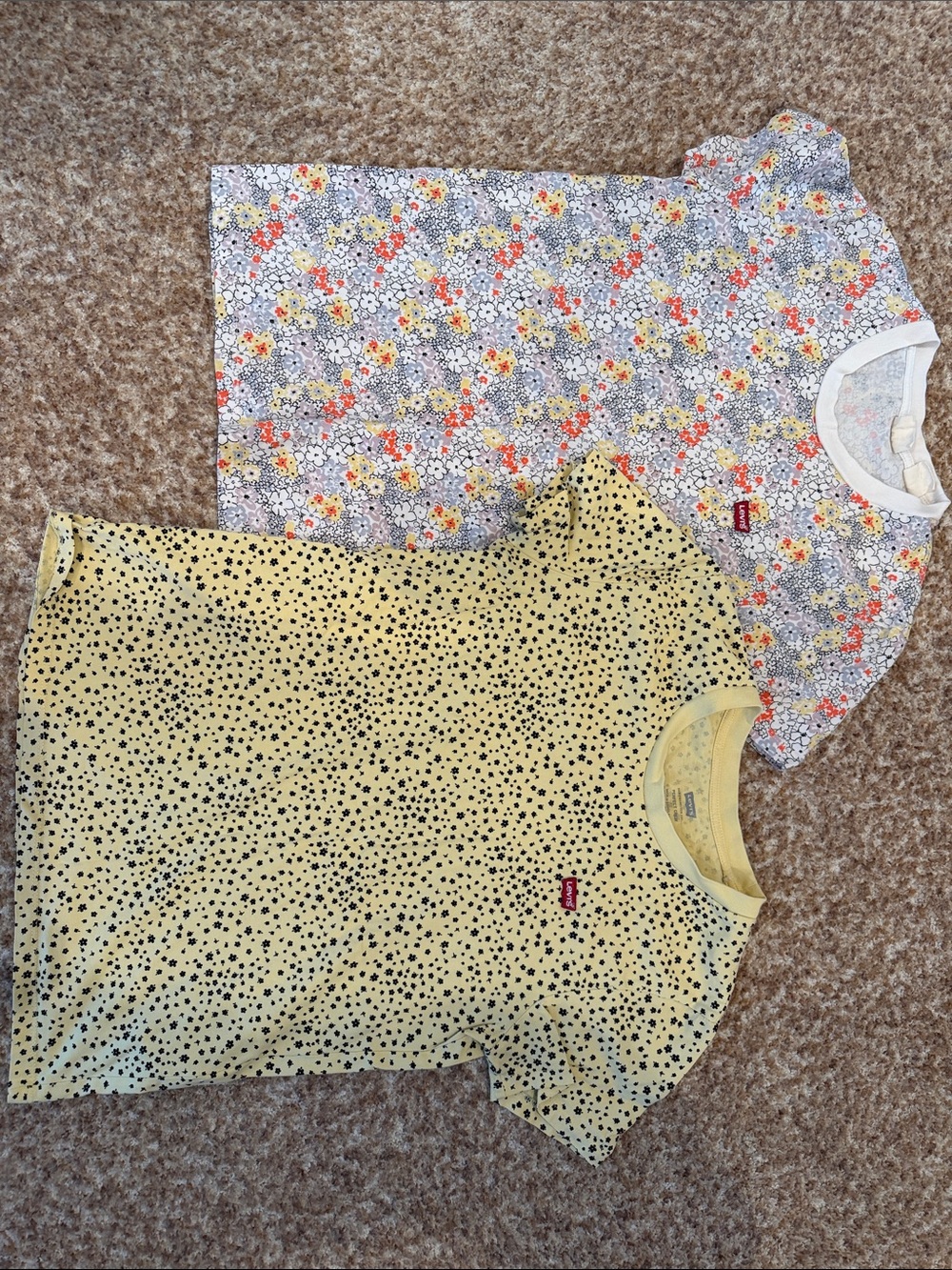2 Levi's Floral Tees